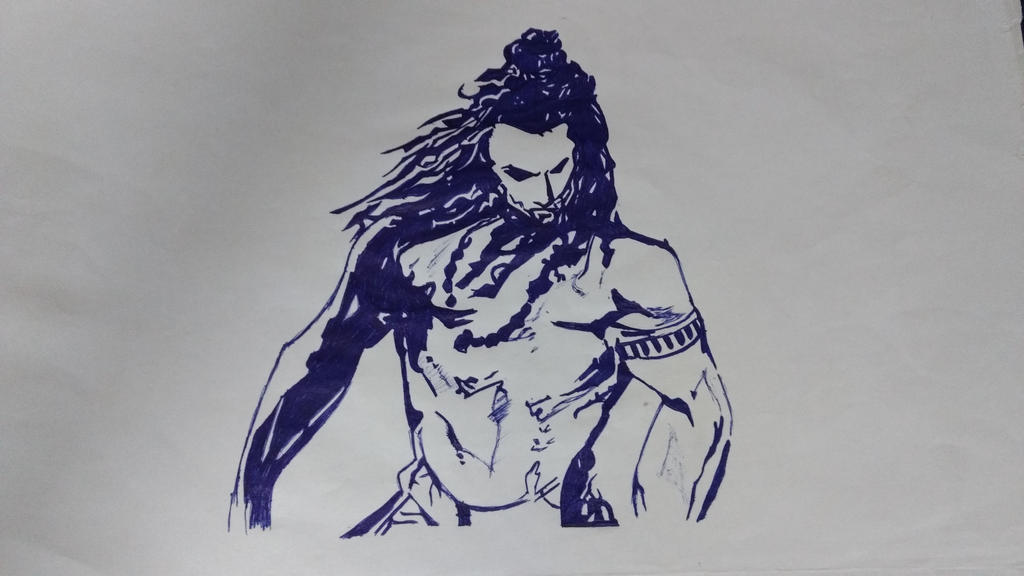 Lord Shiva Pen Sketch by Nikhilraj94 on DeviantArt