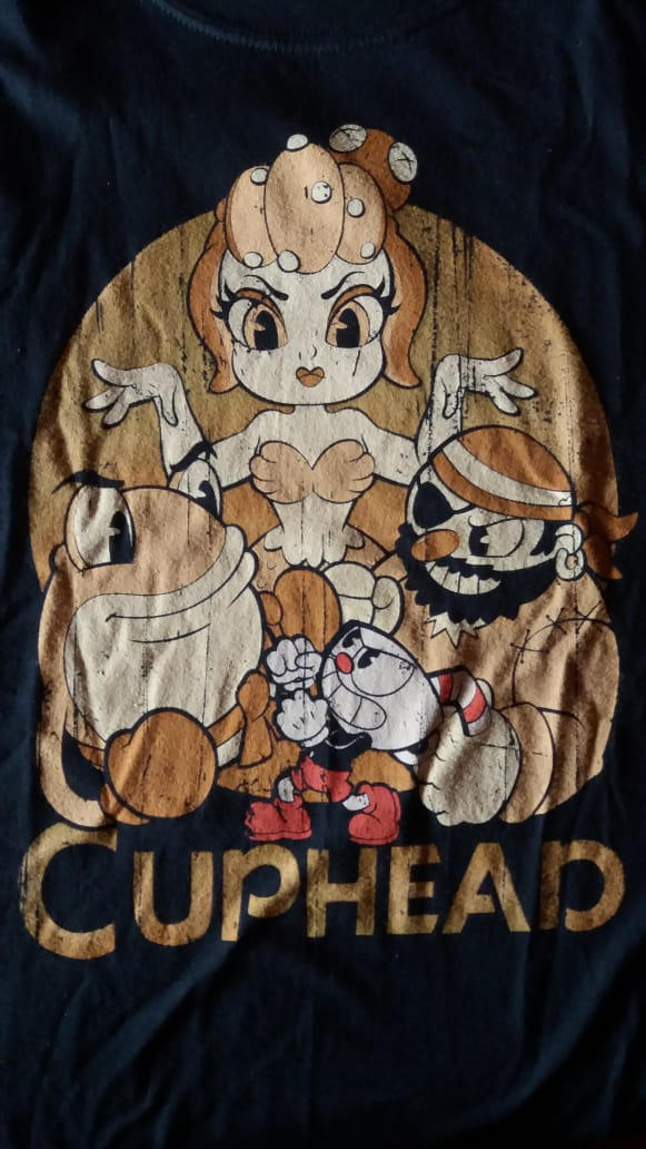 Tees Pop Cuphead and Bosses Adult T-Shirt Tees Pop Cuphead and Bosses Adult T-Shirt