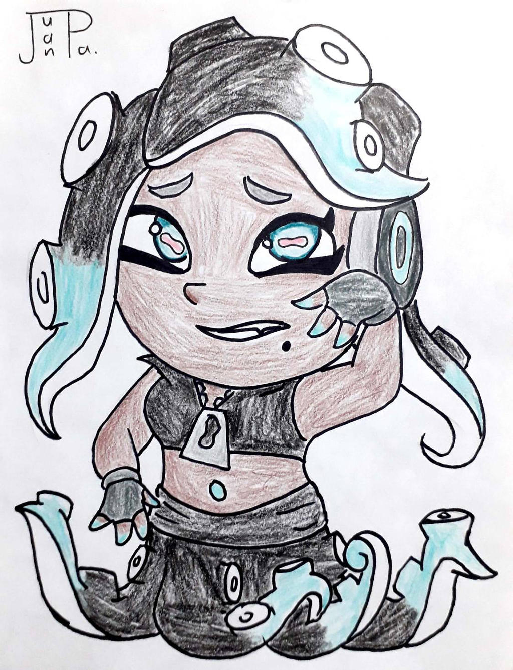 Splatoon Sea Deviantart Mermaids - Marina (Splatoon 2) by JuanpaDraws on DeviantArt