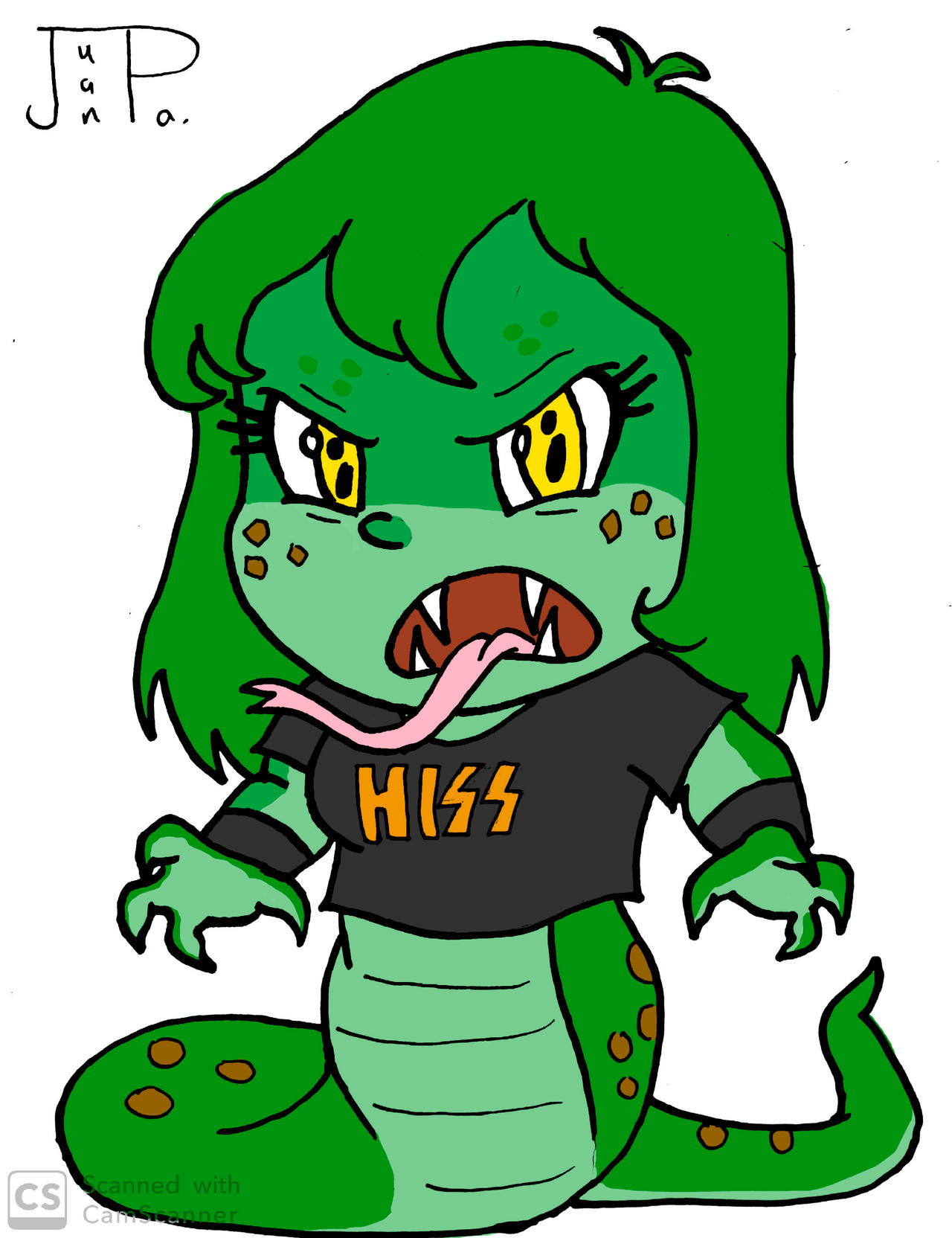 OC - Python Phyllis (Onward Style) by JuanpaDraws on DeviantArt