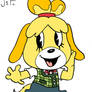 Isabelle in Rubber Hose Style