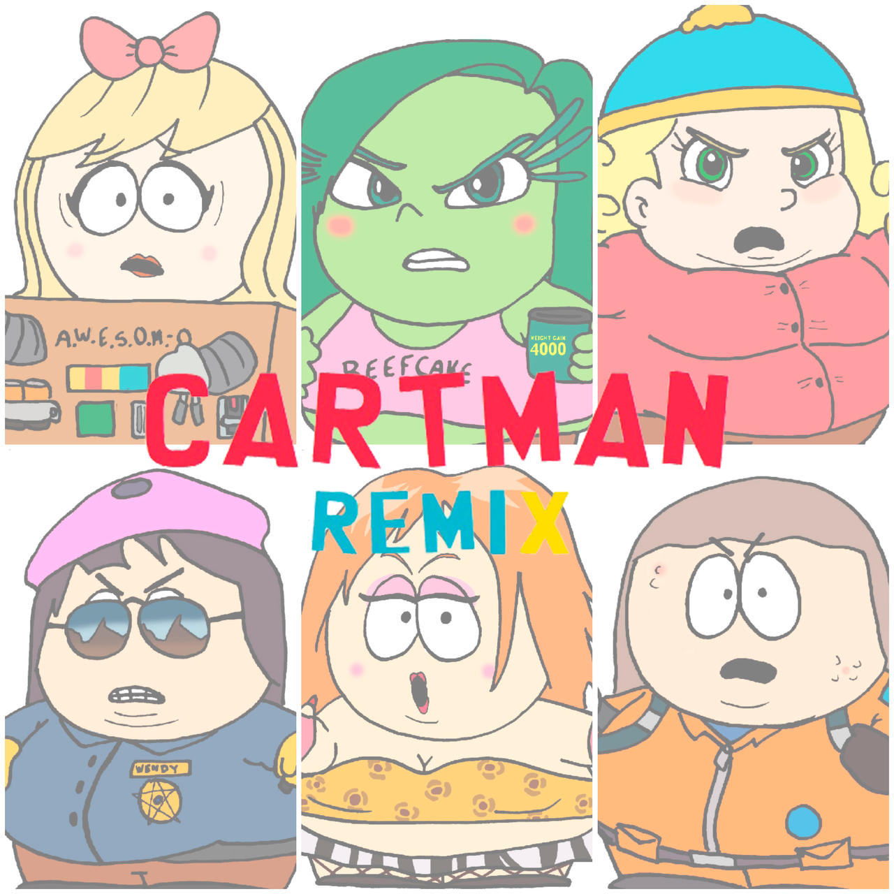 Cartman Remix Collage by JuanpaDraws on DeviantArt