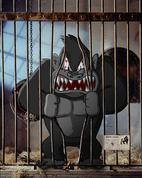 Rage Cage Gorilla by JuanpaDraws on DeviantArt