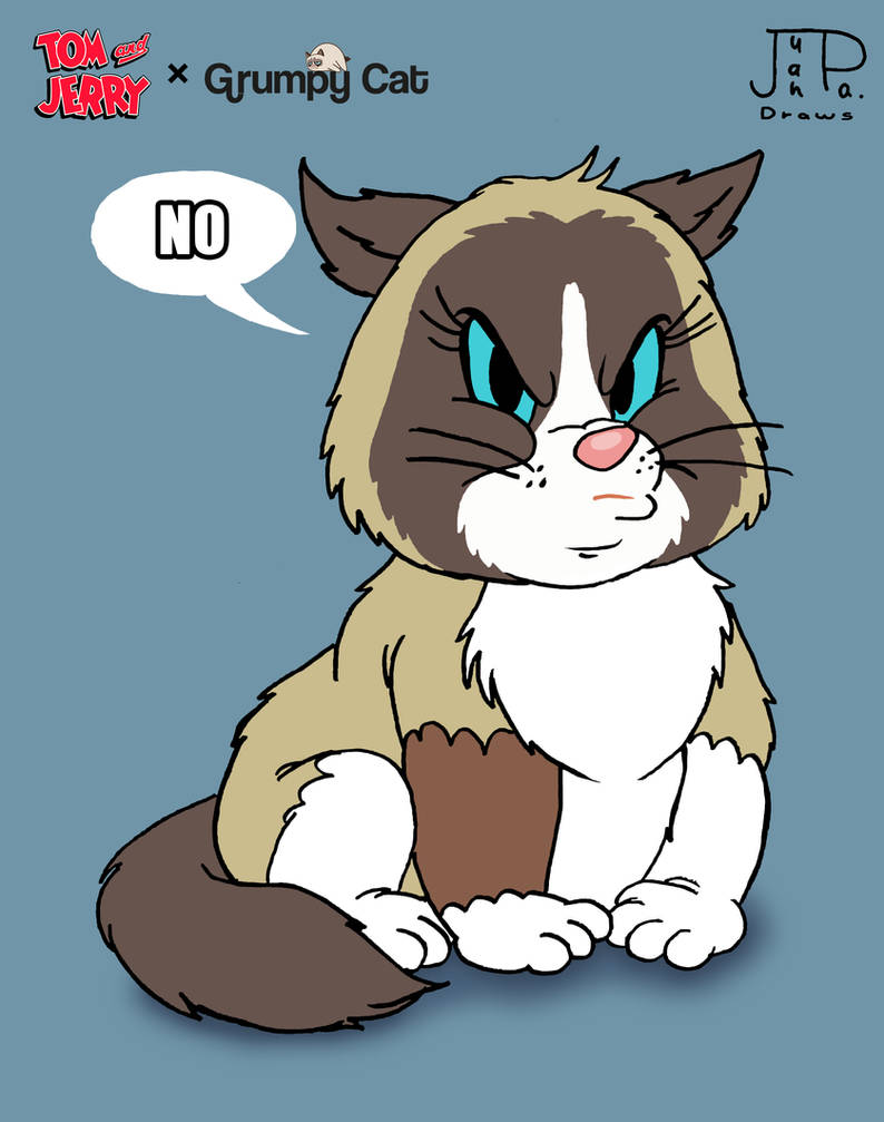 Tom and Jerry Style - Grumpy Cat by JuanpaDraws on DeviantArt