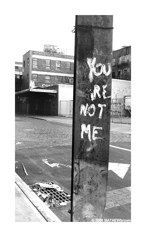 NY slums: You are not me