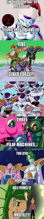 On the Fifth Day of Freeza Day...