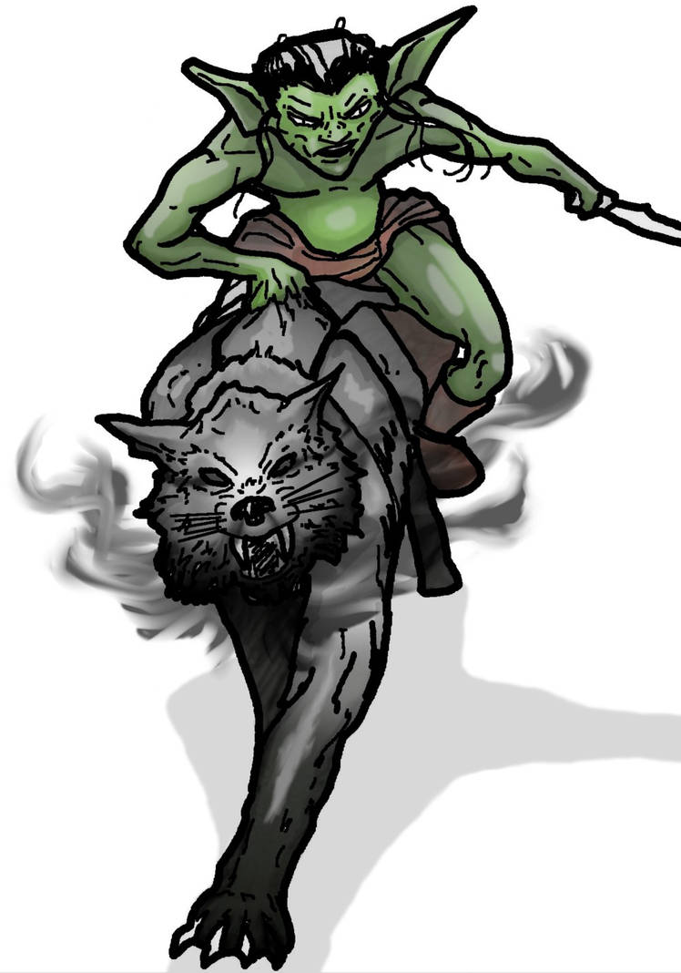Goblin Riding Shadow Wolf Riding Goblin by GeoWolve on DeviantArt