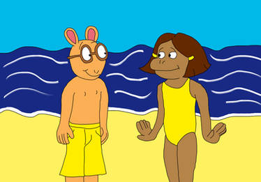 Arthur and Francine at The Beach
