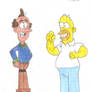 Lynn Loud Sr. meets Homer Simpson 
