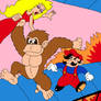 Jumpman vs Cranky Kong in young 1981