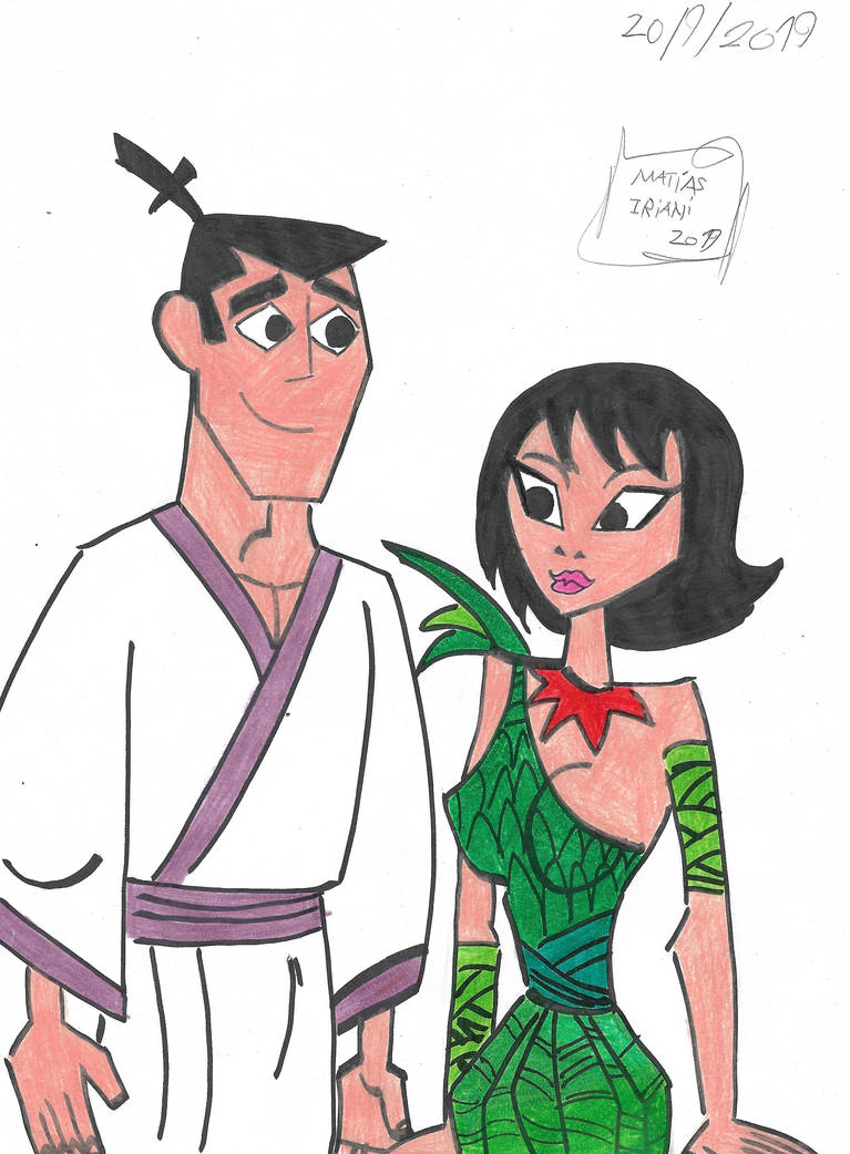 Ashi Rave Ashi and Samurai Jack by matiriani28 on DeviantArt