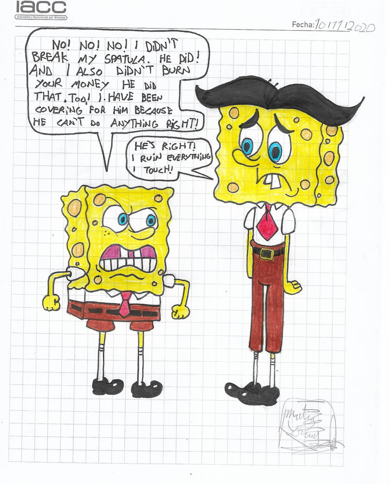 Spongebob says Stanley couldn't touch anything by matiriani28 on DeviantArt