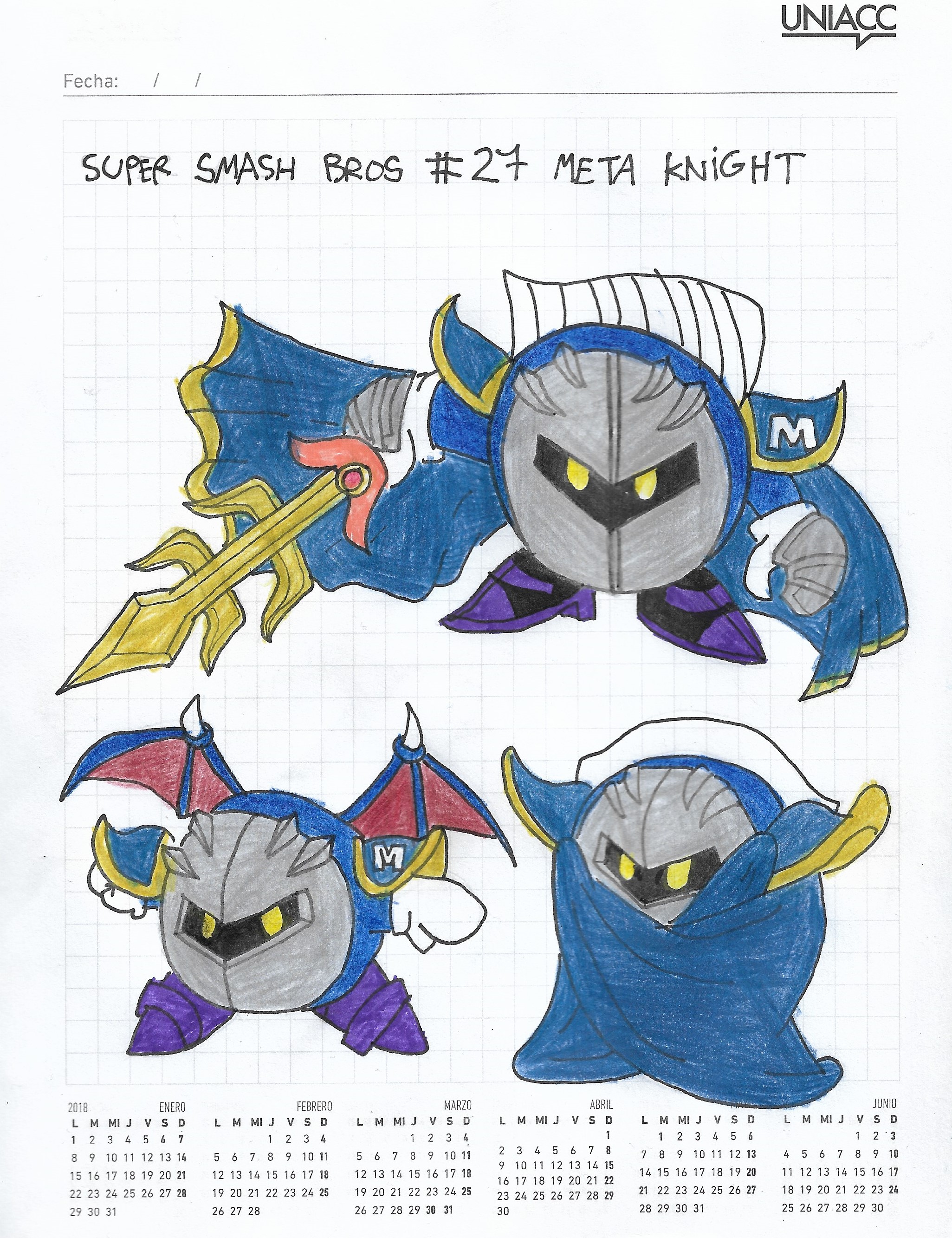 Super Smash Bros #27 Meta Knight by matiriani28 on DeviantArt