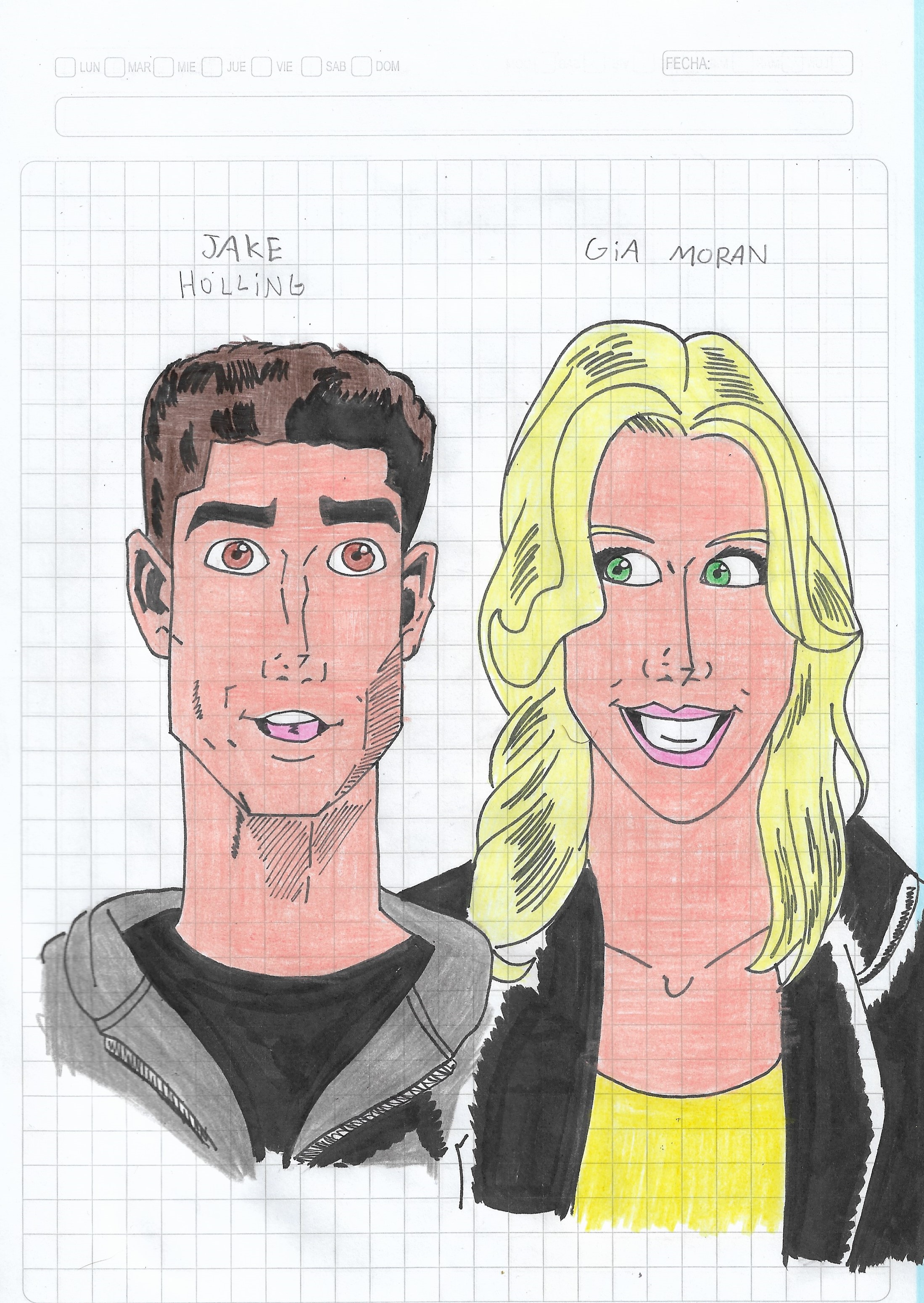 Jake and Gia from Power Rangers Megaforce by matiriani28 on DeviantArt
