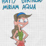 Happy Birthday Miriam Aqua 2023 