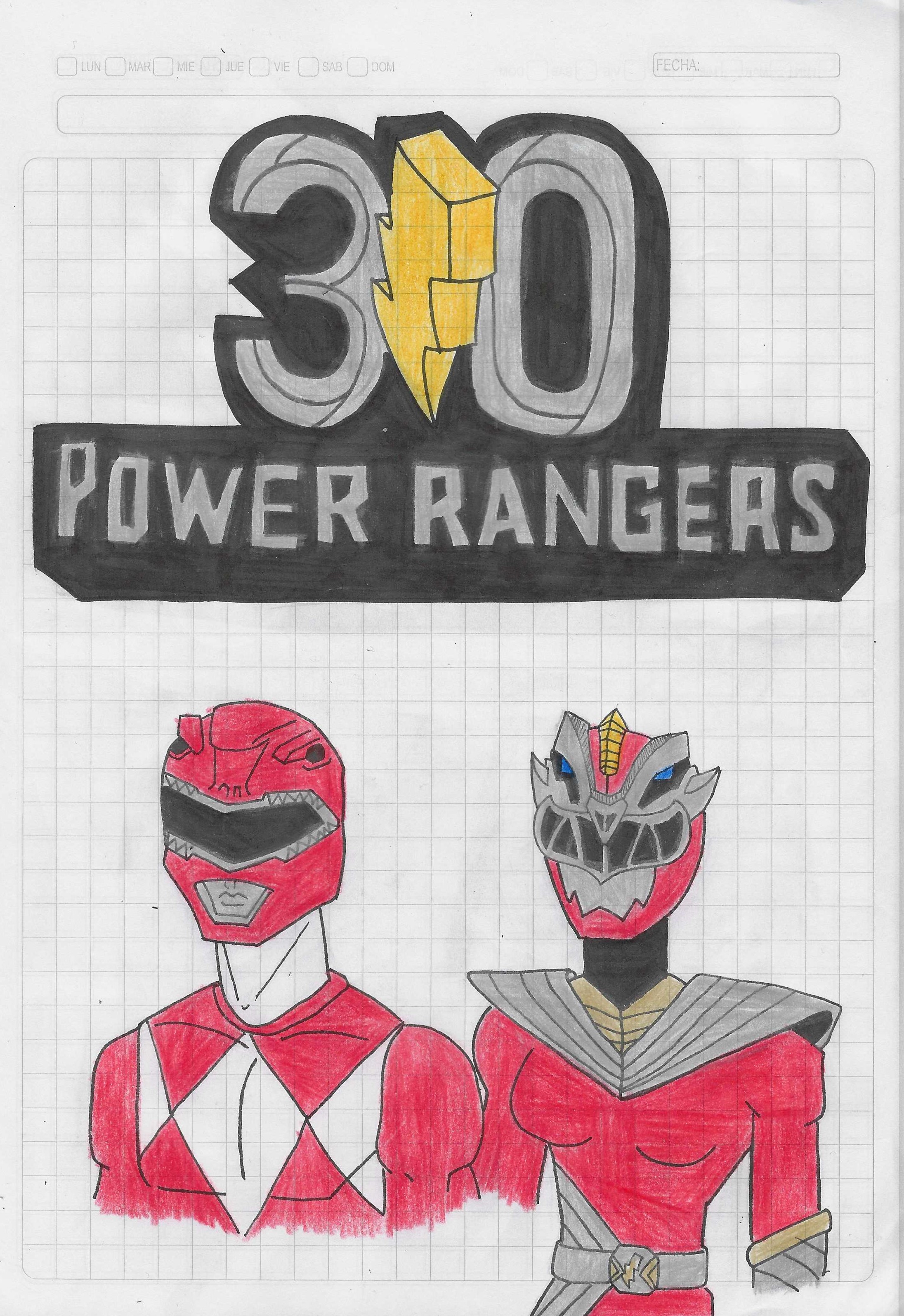 Power Rangers Birthdays Deviantart Happy Anniversary 30th Power Rangers by matiriani28 on DeviantArt