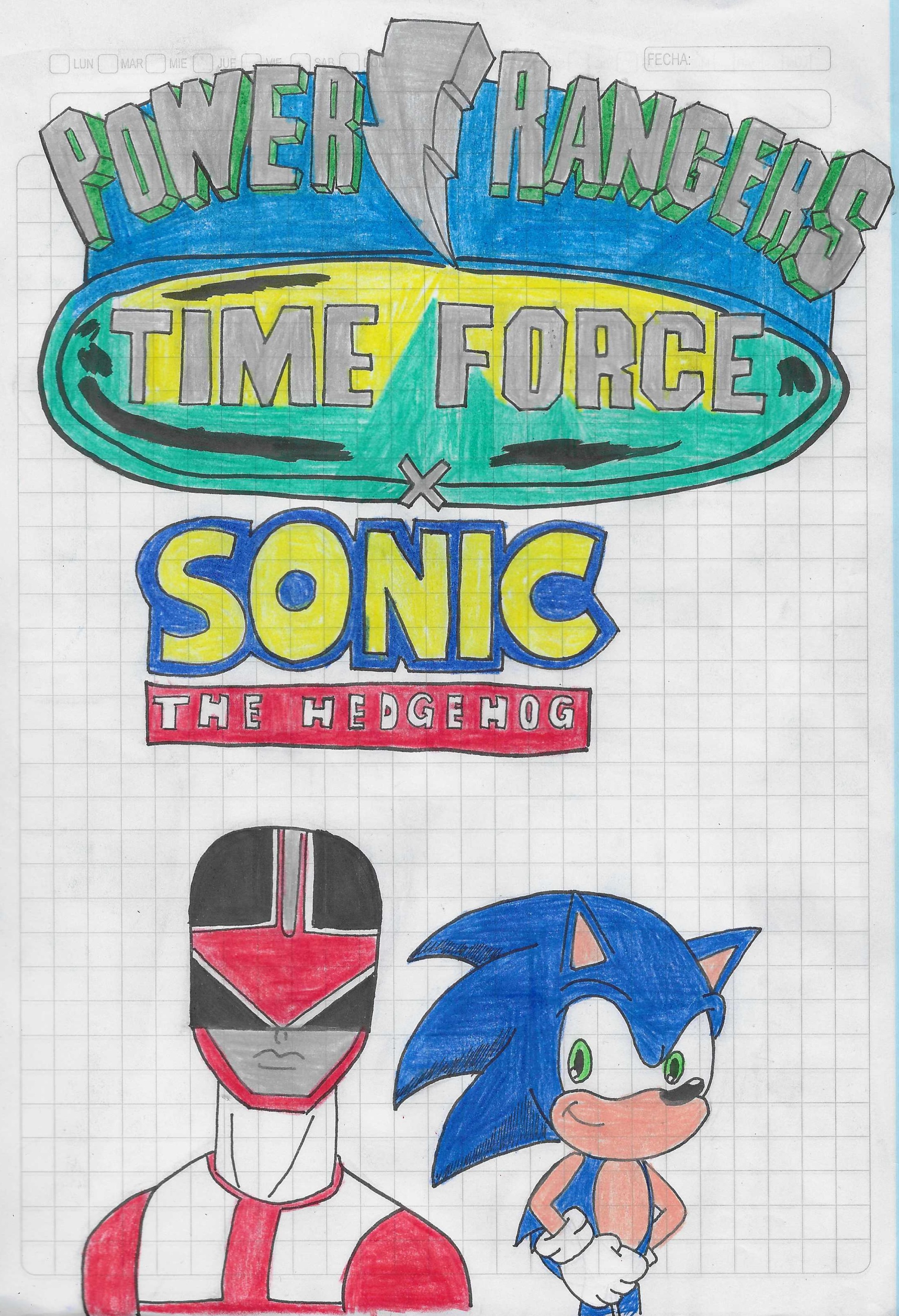 Hasbro Power Rangers Deviantart Power Rangers Time Force and Sonic crossover by matiriani28 on DeviantArt