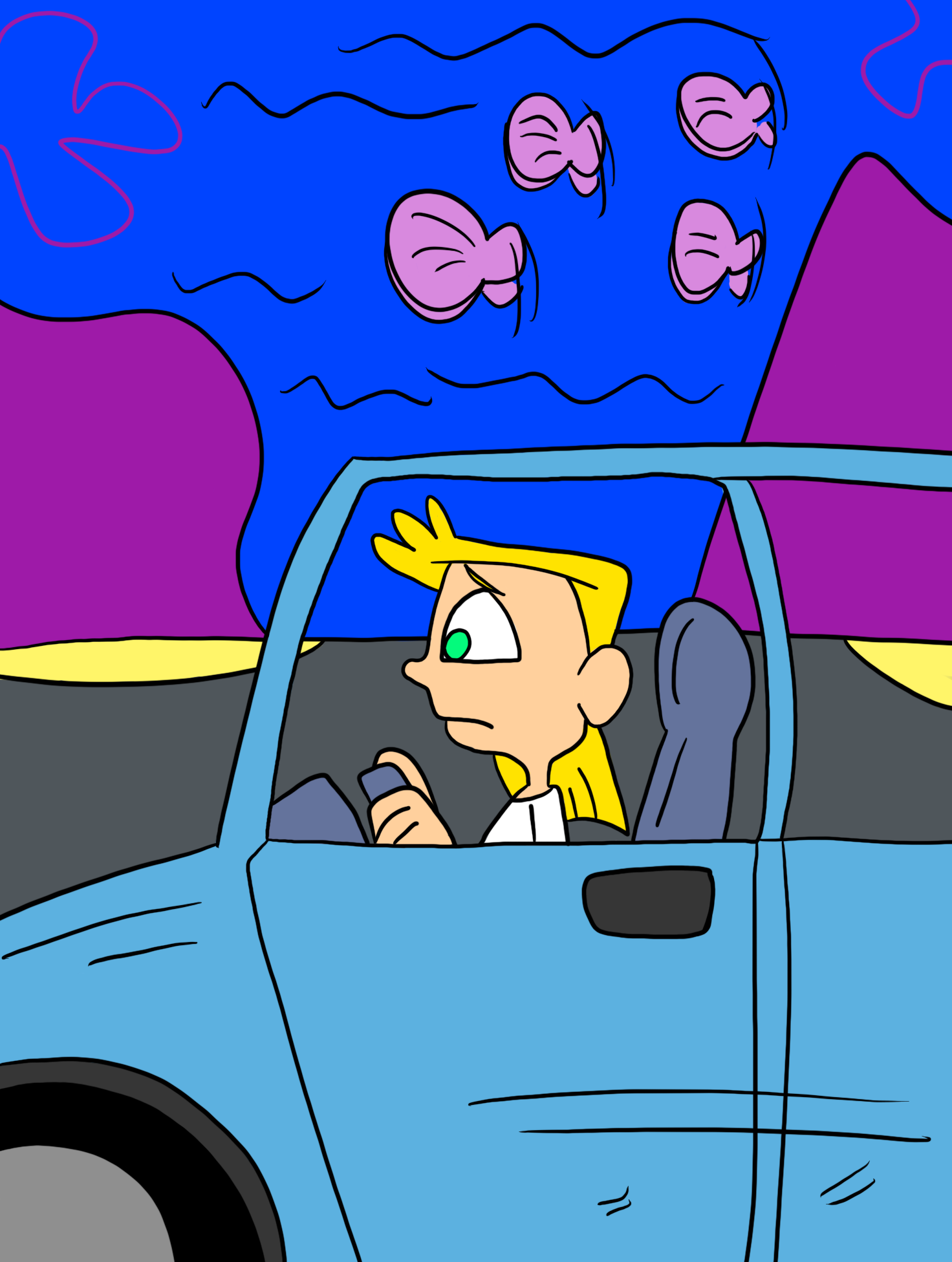 Alicia McCall driving her car by matiriani28 on DeviantArt