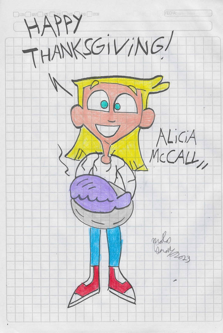 Alicia McCall - Happy Thanksgiving 2023 by matiriani28 on DeviantArt