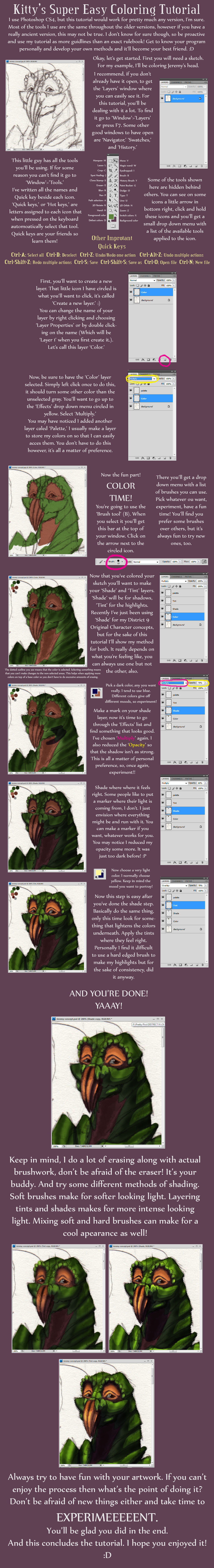 Super Easy Coloring Tutorial by gutter-child on DeviantArt