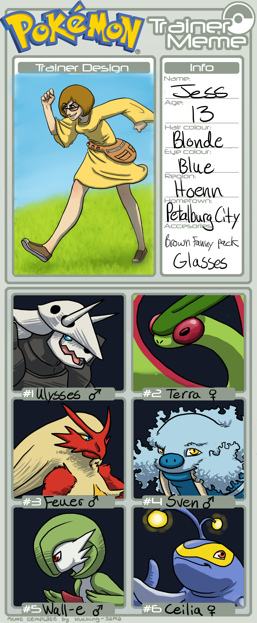 Pokemon Trainer Meme: Jess