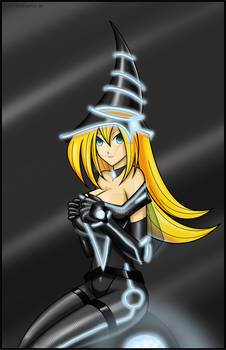 Dark Magician Girl goes Tron