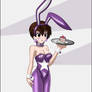 Kas as a purple bunny