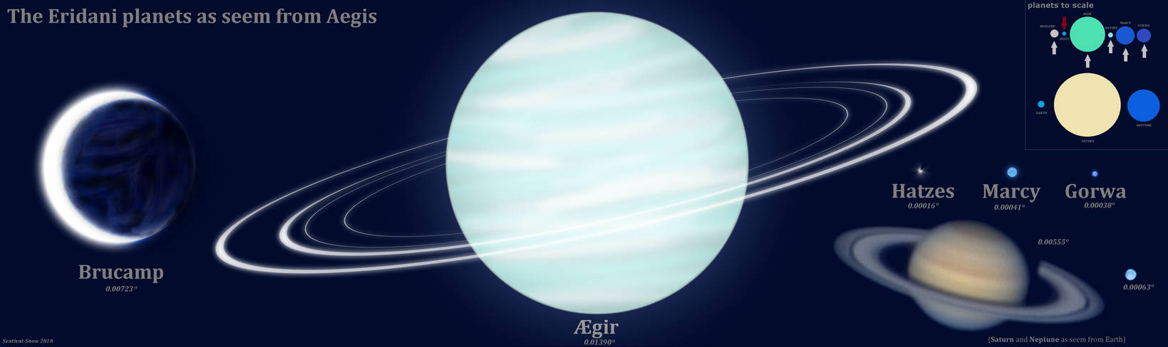 Sentient Planet Deviantart Eridani Planets as seem from Aegis by Sentient-Snow on DeviantArt
