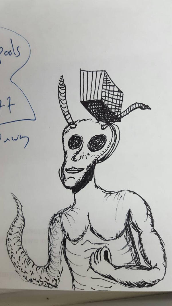 Alien block head by markis314 on DeviantArt