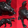 Sculpture: Yami Black Wolf