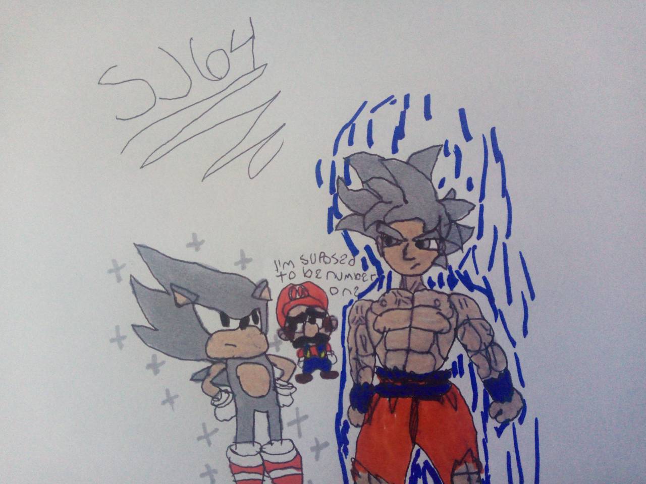 MUI Goku vs hyper sonic #dbz #dbgt #edits #foryou #fy #fyp #fypシ #real