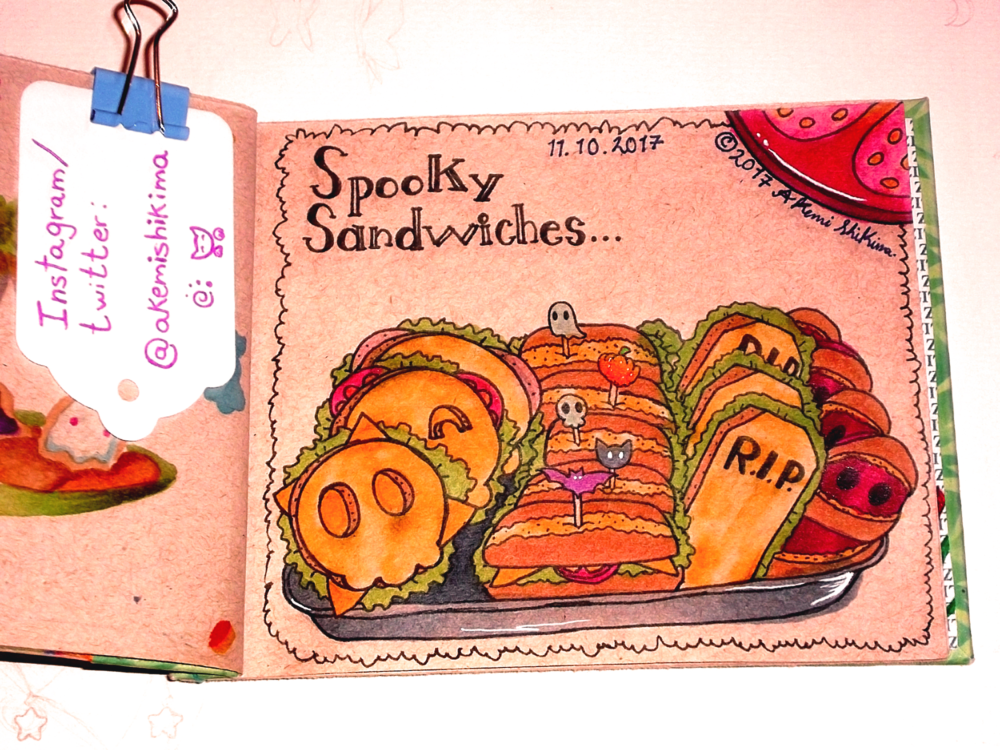 Spooky sandwiches