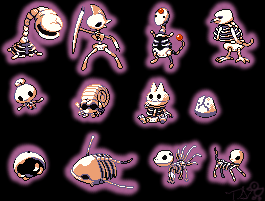 MissingNo. Skeleton sprites