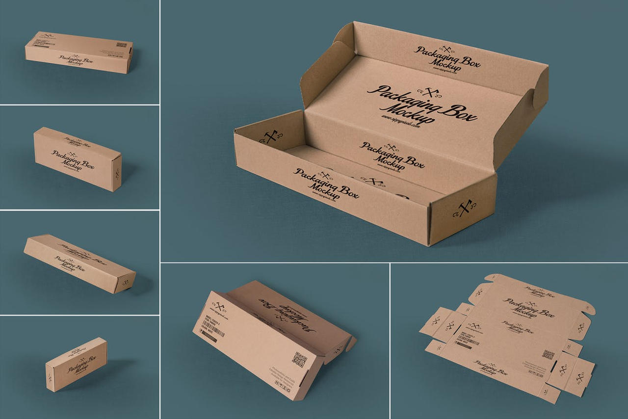Download 7 Rectangular Packaging Box Mockups By Kashamal On Deviantart