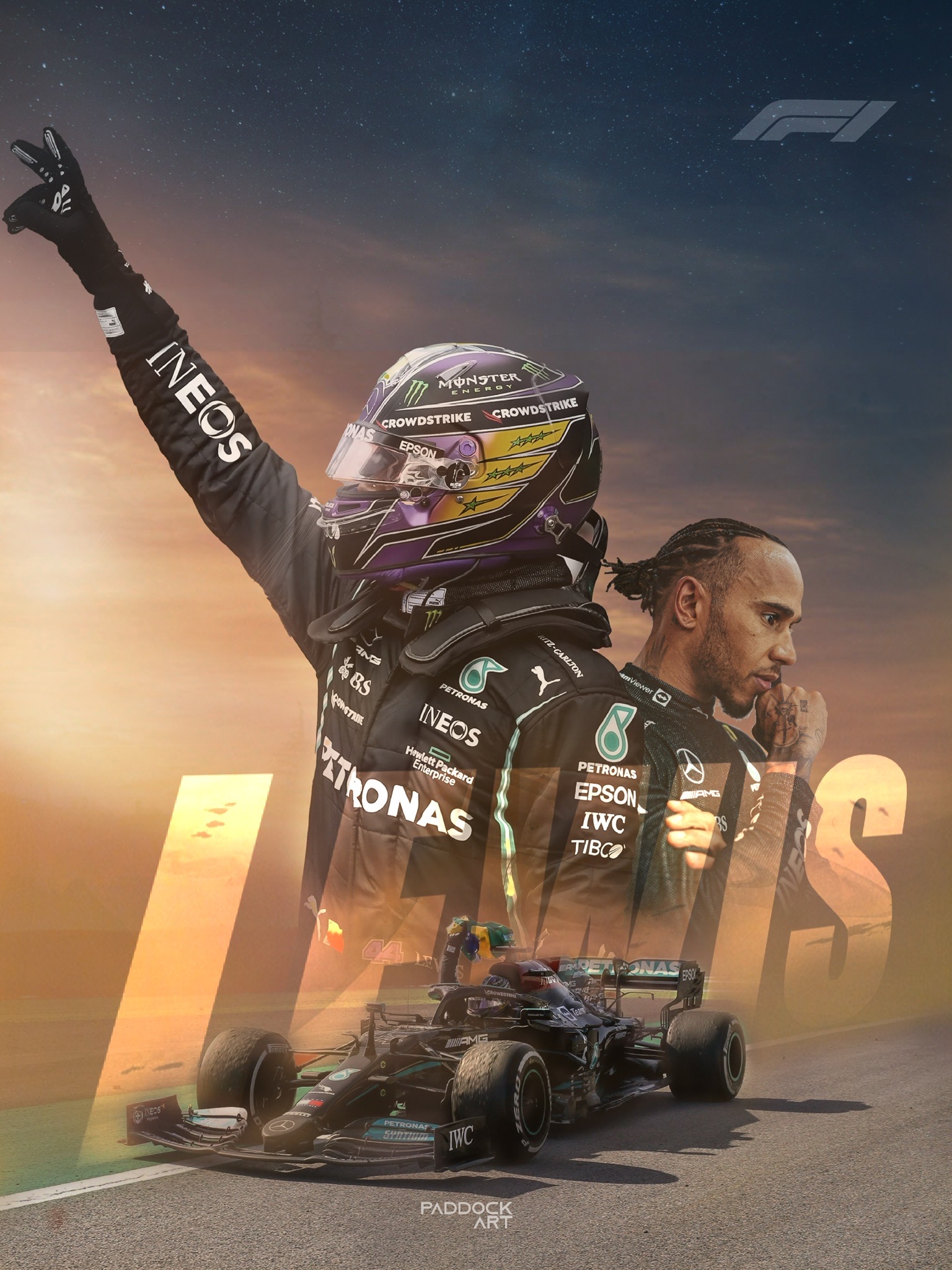 Lewis Hamilton Poster Brazil 2021 by Paddockart on DeviantArt