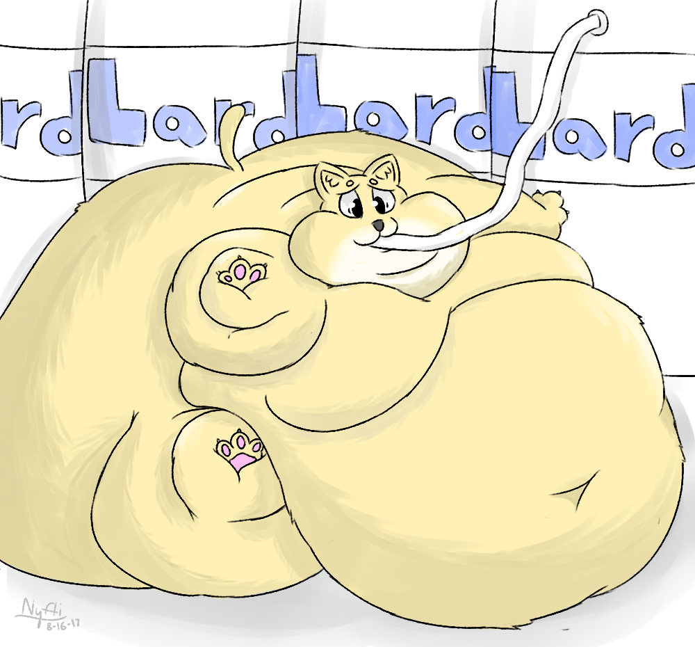 Slobby Cat Fat Lard Blob Cat by NynouArt on DeviantArt