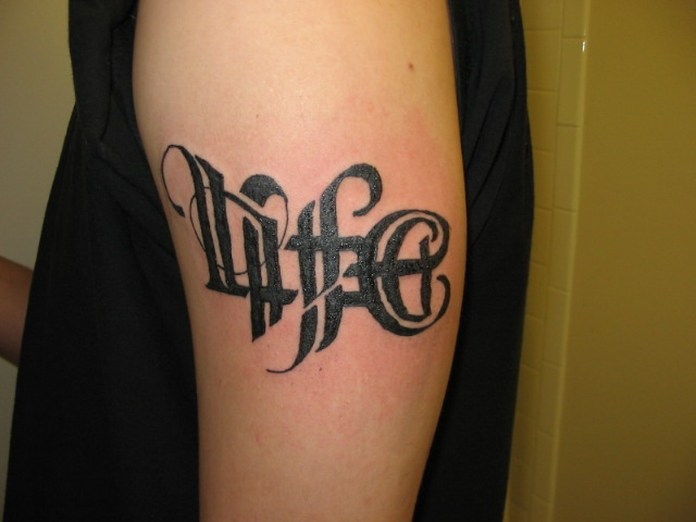 life death ambigram