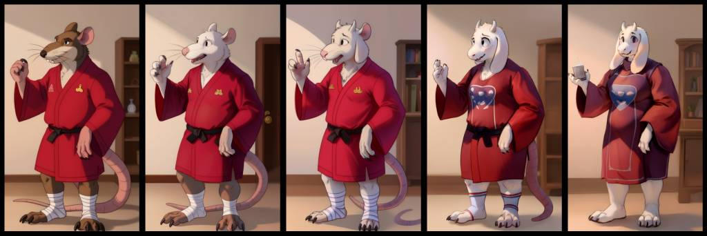 Master Splinter to Toriel (TF TG Sequence) by s1llYMan9 on DeviantArt