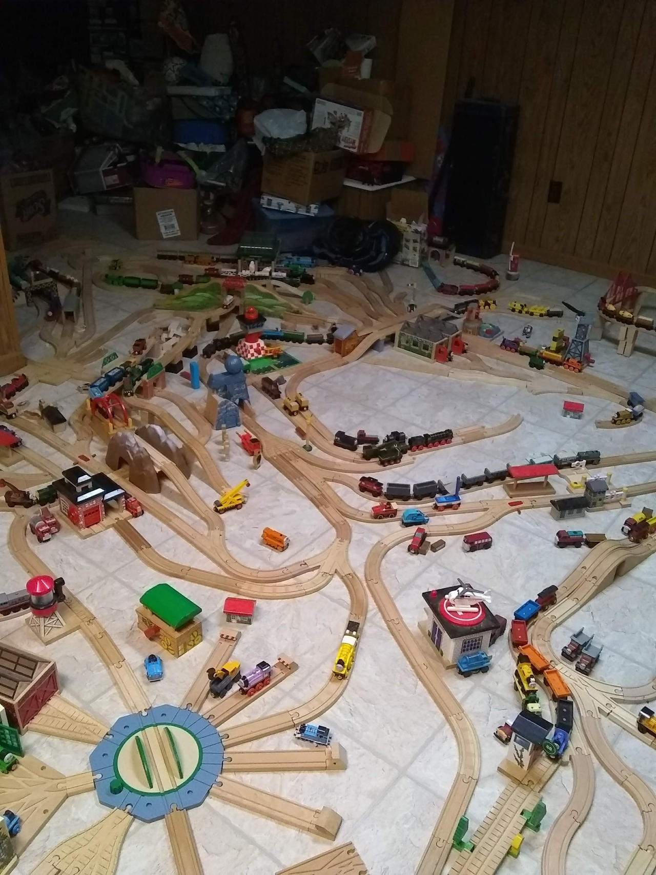 Wood Train Layout Thomas Wooden Train Track Layouts