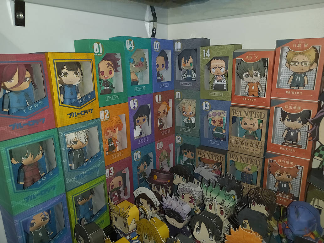 Papercraft Anime Figures (Box Figures) by YeageristPapercraft on DeviantArt
