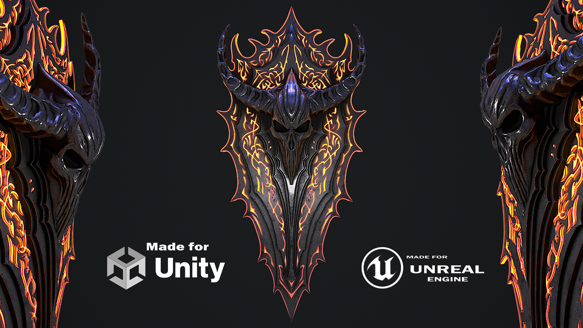 Deviantart Shield File Fantasy shield 1 game ready 3d model by NicuTepesVulpe on DeviantArt