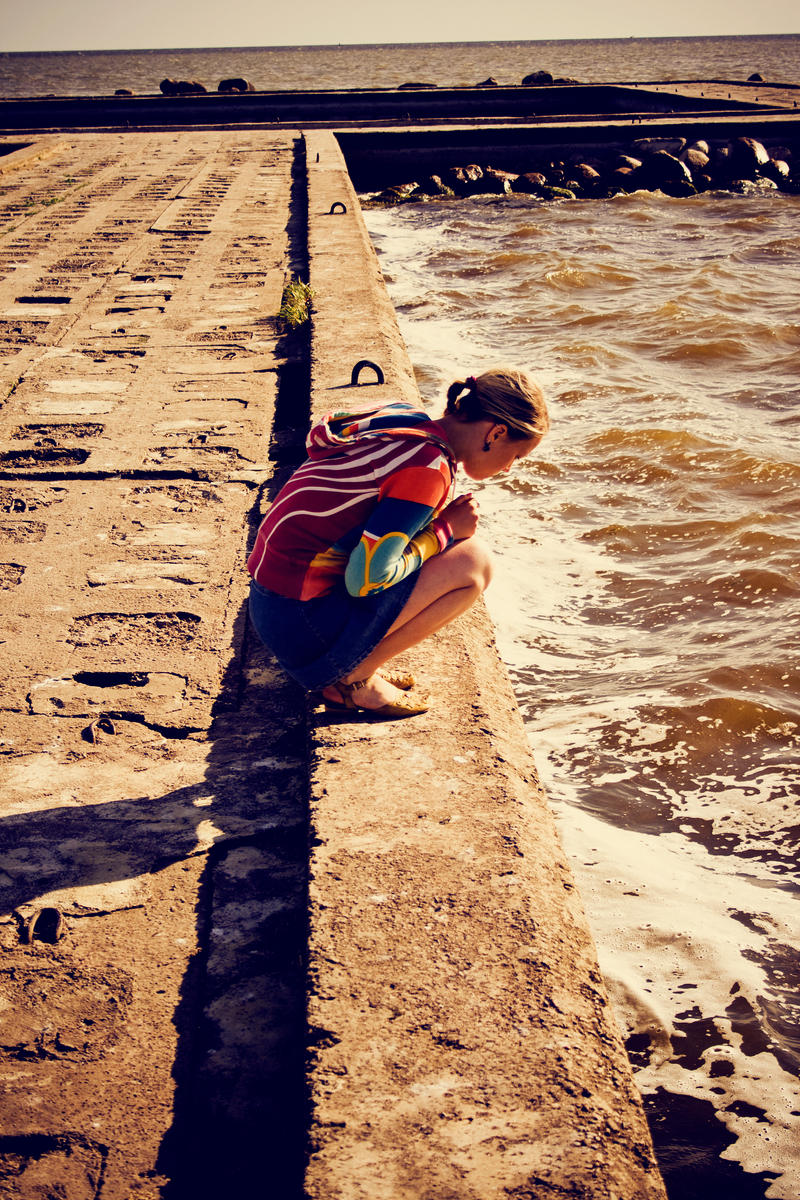 Staring at the ocean STOCK by EK-StockPhotos