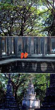 Monks, Angkor Wat, Cambodia