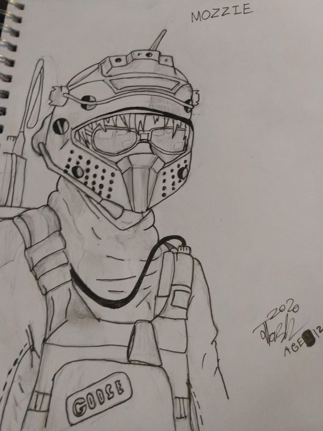 Mozy R6 Mozzie from rainbow six siege by picklepandaa on DeviantArt