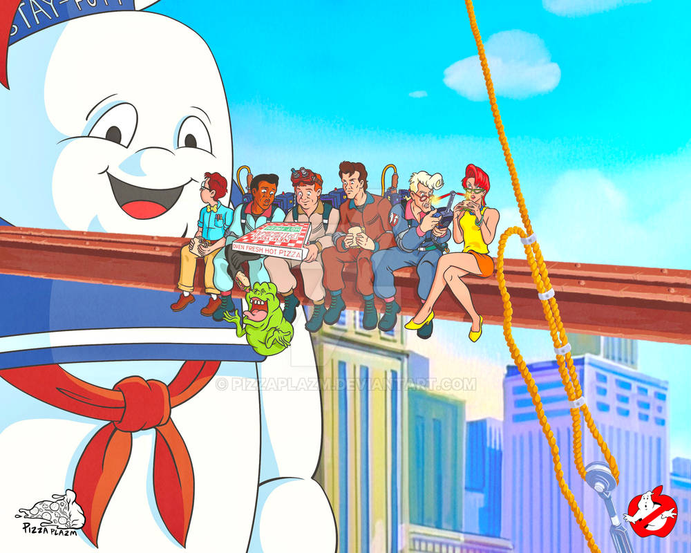 Atop Rise Lunch atop a High-rise by PizzaPlazm on DeviantArt