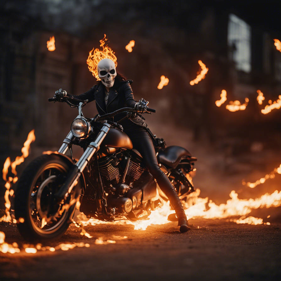 Female Ghost Rider by Zarroll on DeviantArt