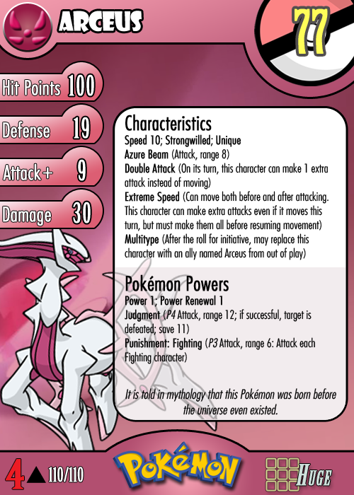 Arceus - #493 -  Pokédex