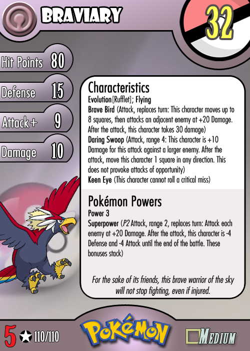 Braviary - #628 -  Pokédex