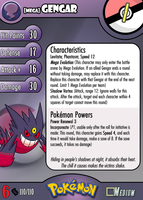 094 Mega Gengar by InProgressPokemon on DeviantArt