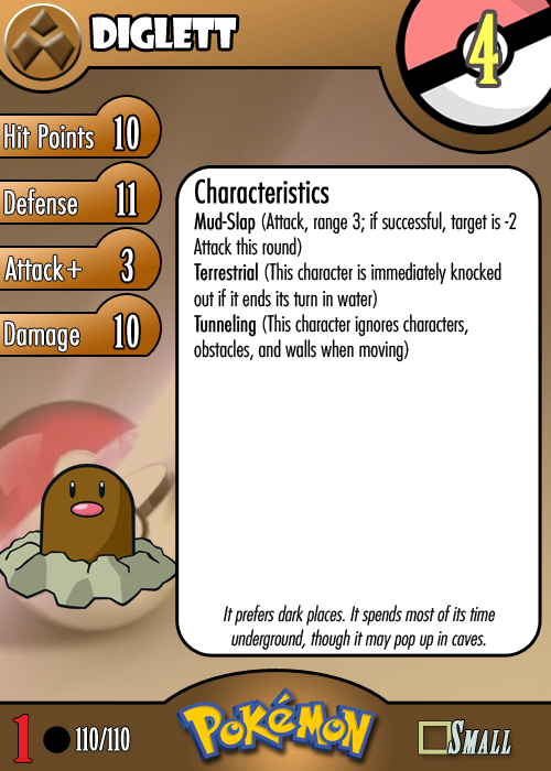 Diglett - #050 -  Pokédex